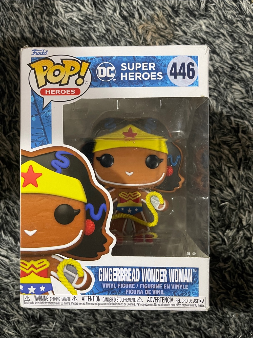 Funko Gingerbread Wonder Woman Pop! Vinyl (Yellow, Blue, Red)